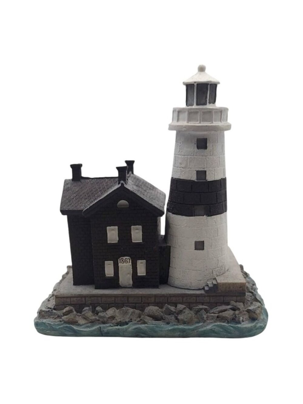 Execution Rocks NY Lighthouse 1867 Resin Figurine Collectible Scaasis Originals